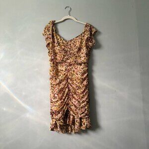 ASTR the label Shirred Flutter Mini Dress
